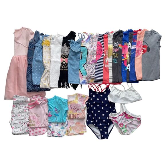 The Children's Place, Carter's & More Other - HUGE 29pc Lot Girls Spring Summer Fall Clothes Shirts Tank Tops Dresses PJs 5T